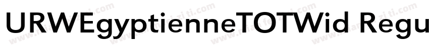 URWEgyptienneTOTWid Regular字体转换